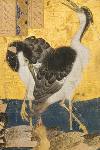 Deux hérons avec des canards - Unbekannt Unbekannt